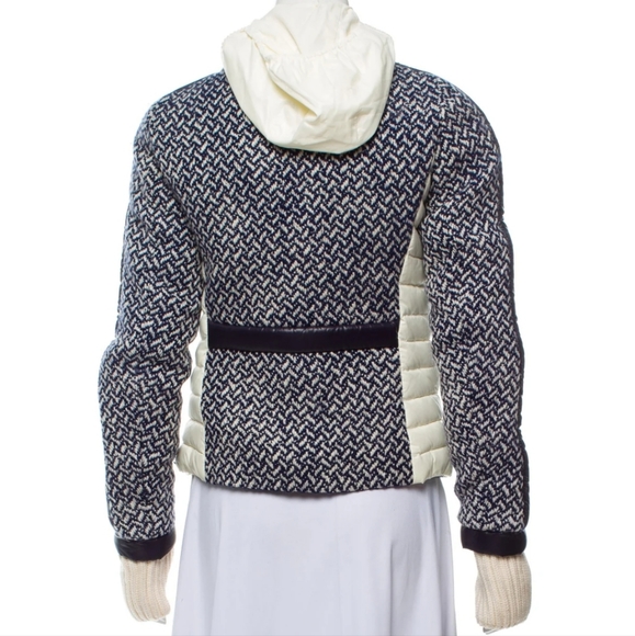 Moncler Grenoble Penny Tweed Wool Down Jacket Size 0 - Picture 3 of 12